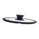 thumbnail image 5 of Tapa de sartén de silicona con borde de silicona, portátil, resistente al calor, tapa universal para utensilios de cocina 29 centímetros, 5 of 9