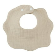 1pc Solid Colour Baby Bib Soft Pure Cotton Newborn Burp Cloth Infants Saliva Towel Feeding Bib Baby Apron Bandana Baby Item B-D08