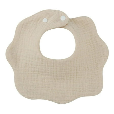 1pc Solid Colour Baby Bib Soft Pure Cotton Newborn Burp Cloth Infants Saliva Towel Feeding Bib Baby Apron Bandana Baby Item B-D08