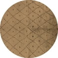 thumbnail image 1 of Ahgly Company Indoor Round Solid Brown Modern Area Rugs, 6' Round, 1 of 4