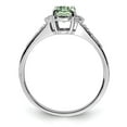 thumbnail image 2 of Sterling Silver Rhodium Green Quartz & Diam. Ring QR3091AG, 2 of 5