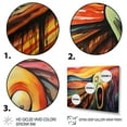 thumbnail image 3 of Designart "The Scream by Edvard An Iconic Masterpiece I" Masterpiece Floater Framed Wall Decor, 3 of 7