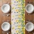 thumbnail image 6 of Summer Lemon Table Runner - 70 Inch Long, Kitchen Dining Table Runner Dresser Scarves, Eucalyptus Flower Leaf Retro Botanical Farmhouse Decor for Coffee Tables Wedding Party Banquet, 6 of 8