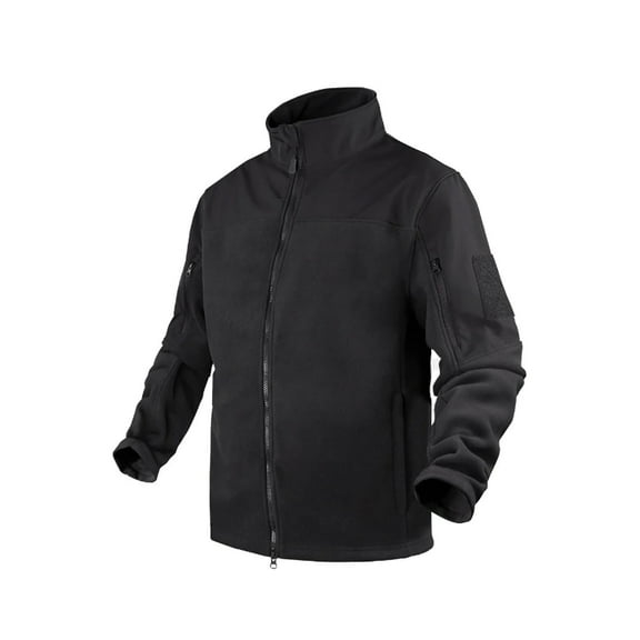 CONDOR OUTDOOR Adult Male Bravo Black Fleece Jacket, Size: M
