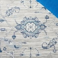 thumbnail image 6 of SAFAVIEH Sunrise Joanna Floral Reversible Indoor/Outdoor Area Rug, Grey/Blue Ivory, 5'3" x 7'7", 6 of 8