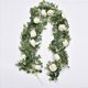 thumbnail image 2 of Hoja de eucalipto rosa enredadera flor artificial rosa hoja de eucalipto enredadera camino de boda Ratán, 2 of 6