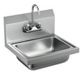 thumbnail image 1 of Costway Lavabo Mural en Acier Inoxydable Commercial pour Lavage des Mains avec Robinet, 1 of 10