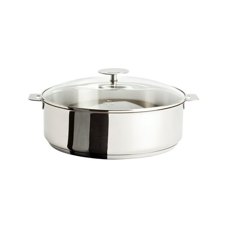 

Cristel Casteline Stainless Steel 4 qt Nonstick Saute Pan w/Glass Lid
