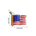 thumbnail image 3 of HengDidi 12-Pack Independence Day 3D Flag Ornaments - 7cm Patriotic Hanging Decor for Christmas Tree, Wall & Party Setup, 3 of 8