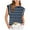 Navy, variant on Casual Sleeveless T-Shirt For Women Crew Neck Tunic Blouses Splice Color Pullover Loose Summer Muscle Tank Top