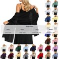 thumbnail image 3 of Scarf for Women Solid Chiffon Shawl Wraps Lightweight Sheer Scarf Stole for Wedding Evening Party Formal Dress Cover Up, 3 of 8