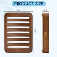 thumbnail image 5 of BABONIE Bamboo Soap Holder, Soap Holder for Shower, Dark Brown, 2 Pack, 5 of 6