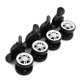 thumbnail image 1 of 4 Pieces Universal Replacement Luggage Suitcase Wheels Repair Parts Swivel Wheel Black Casters For Travel Box Trolley Suitcase Accessory125.5cm, 1 of 4