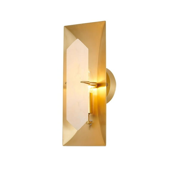 Bethel International Wall Sconce Copper Metal & Stone