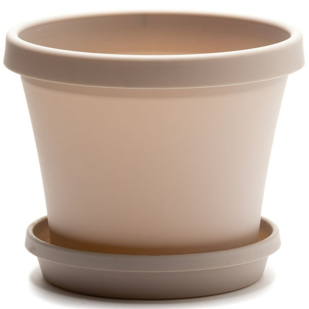 pizza Verstrooien Faculteit Bloem Terra Pot Round Planter: 20" - Pebble Stone - Matte Finish, Durable  Resin, Traditional Style Pot, For Indoor and Outdoor Use, Gardening, 13.5  Gallon Capacity, Saucer Not Included - Walmart.com