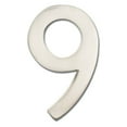 thumbnail image 2 of Architectural Mailboxes 3582AC Number 9 Solid Cast Brass 4 inch Floating House Number Antique Copper ''9'', 2 of 2