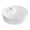 White, variant on Isabella Plus Collection Round Above Mount Basin with Single Faucet Hole and Center Drain - White