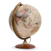 Waypoint Geographic Colombo Relief Globe, 12 Illuminated Antique Ocean-Style World Globe with Raised Relief, Up-to-Date Reference Globe, Decorative Globe for Home and Office Decor