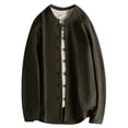 thumbnail image 1 of Chemise à Manches Longues en Lin Mélangé pour Hommes, Mode Vacances - Polyester (M-XXXXXL), 1 of 3