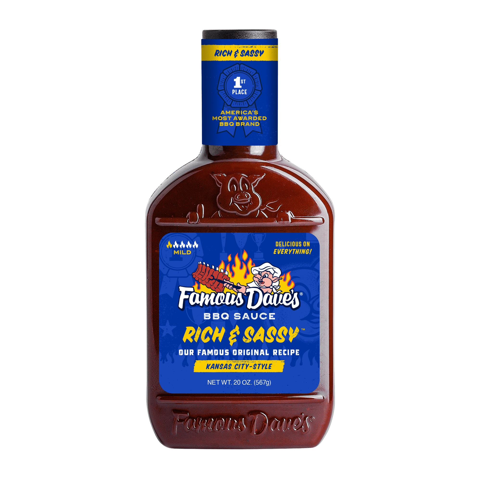 Famous Dave's Rich & Sassy BBQ Sauce, 20 oz