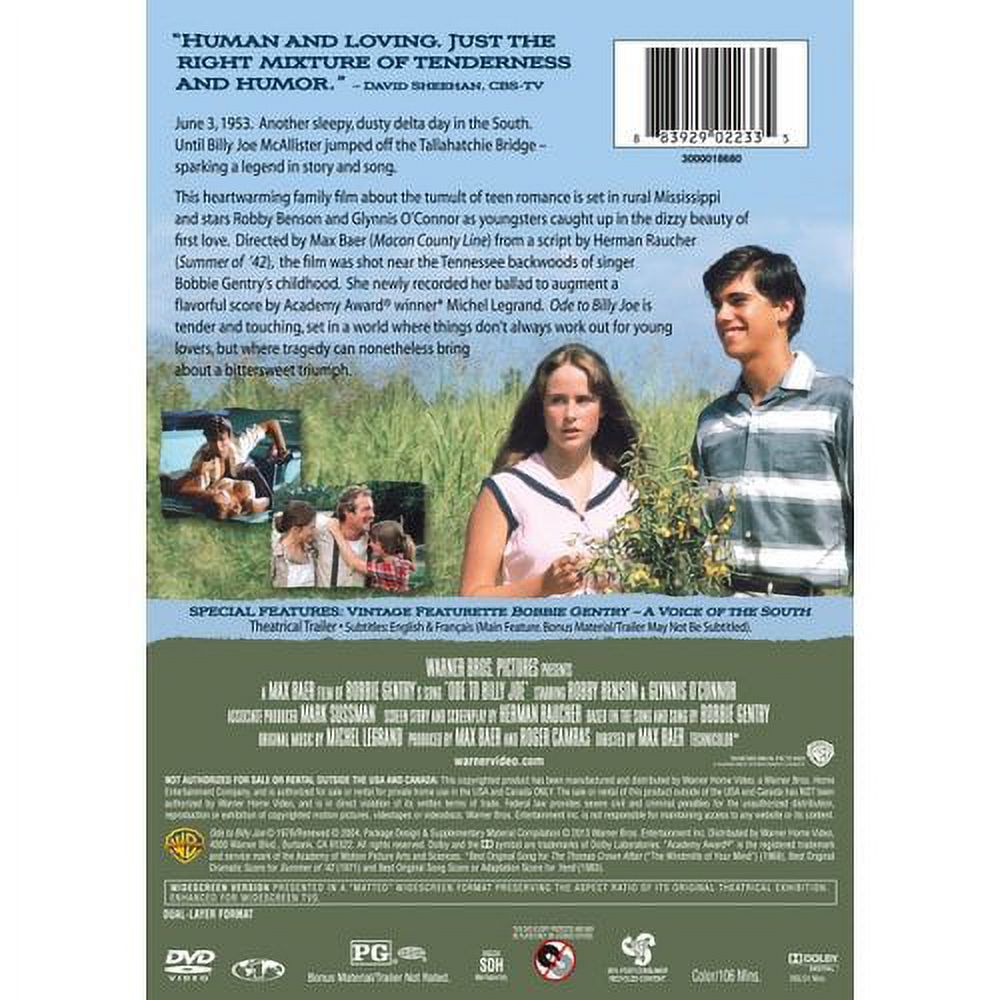 Ode To Billy Joe (DVD) - Teen-age Love Story Set in 1953