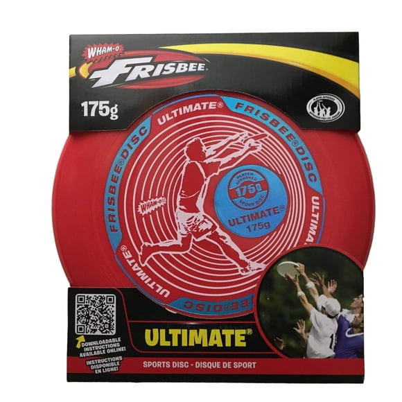 Wham-O Frisbee Ultimate Flying Disc, 175 Grams Catch Discs Set for Age 5+, Lightweight Sport Disc for Backyard Beach Lawn Park Outdoor Games(Colors May Vary)