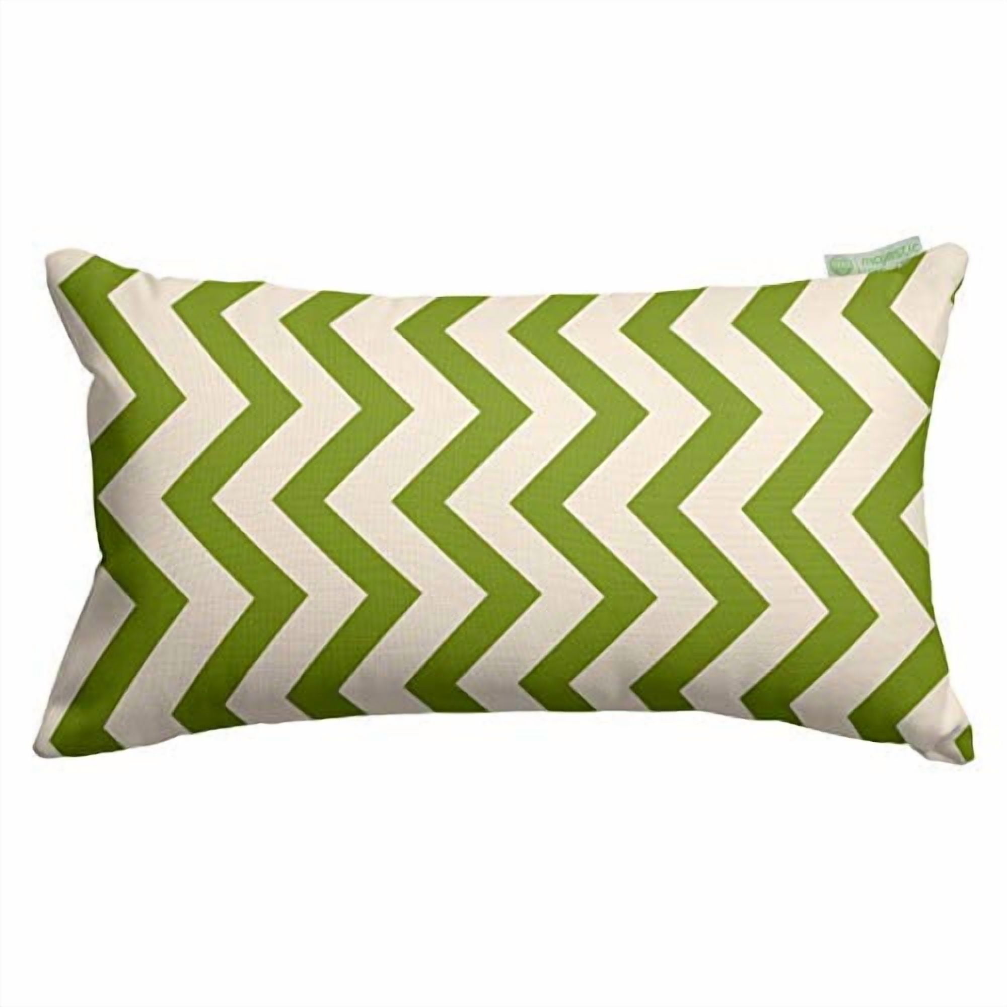 Majestic Home Goods Sage Chevron Indoor / Outdoor Small Throw Pillow 20" L x 5" W x 12" H