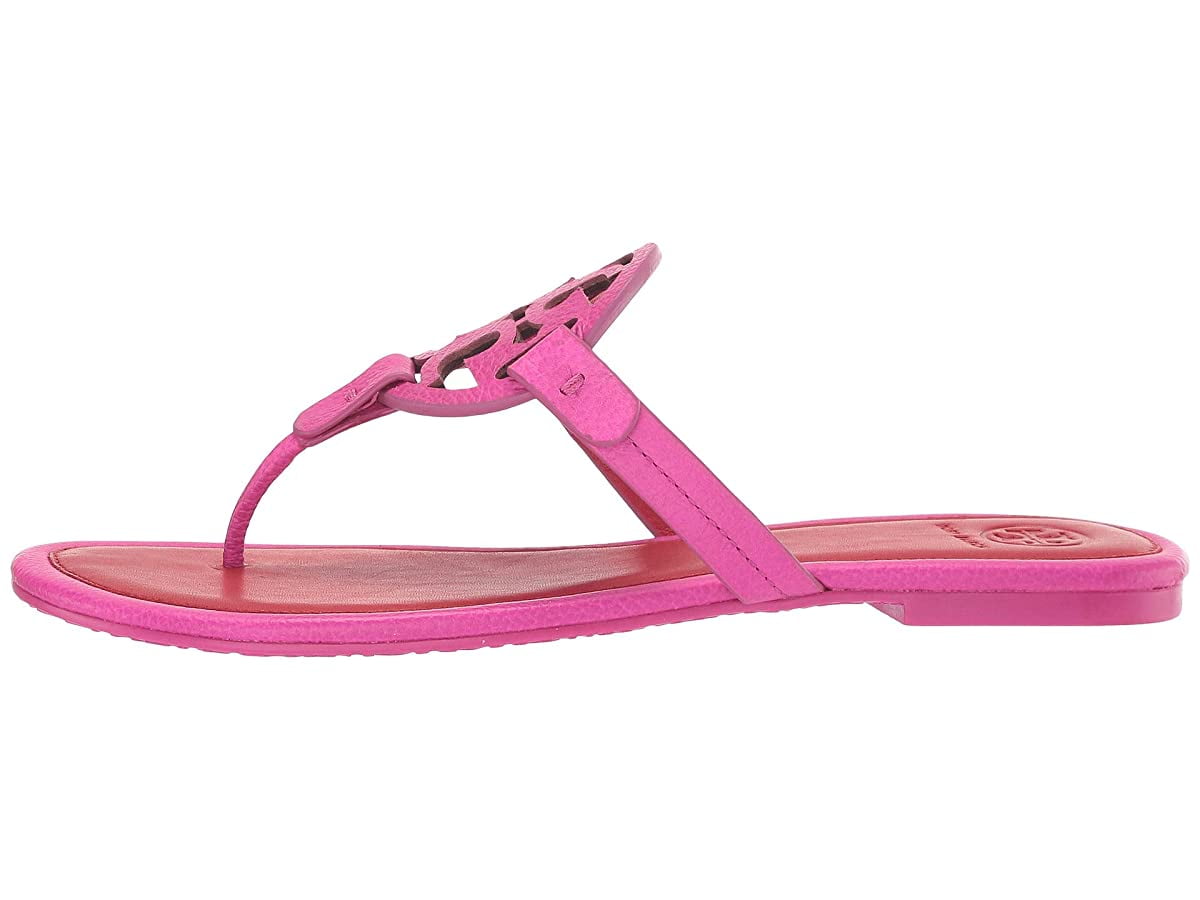 Leather sandals Tory Burch Pink size 11 US in Leather - 35041114