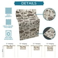 thumbnail image 7 of Table Runner Dresser Scarves 90 Inch Long, Retro Wild Monochrome Mushroom Linen Dining Table Runners Seamless Plant on Beige Tabletop Scarf for Wedding Holiday Party Kitchen, 7 of 7