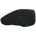 thumbnail image 3 of Stravalley Donegal Tweed Wool Ivy Cap - M - Blue, 3 of 5