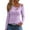 Purple, variant on Scyoekwg Womens Fall Tops Long Sleeve Going Out Top Solid Color Casual Cutout Tops Comfy Slim Fit Basic Tee Pullover (Beige,L)