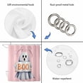 thumbnail image 4 of Pink Halloween Shower Curtain, Waterproof Shower Curtains for Bathroom, Cute Ghost Modern Art Washable Fabric Bathtub Curtain Set Bath Decor with 12 Hooks Standard 72"x72", 4 of 8