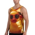 thumbnail image 2 of KLL Sunglasses Yellow Duck Print Men's Muscle Gym Workout Stringer Tank Tops Bodybuilding Fitness T-Shirts Tank Tops Men-XX-Large, 2 of 7