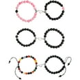 thumbnail image 3 of Bangcool Couple Bracelet Perlé Magnétique 2PCS 8mm Relation Bracelet Assorti, 3 of 6