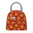 thumbnail image 1 of Easygdp Christmas With Gold Snowflakes Bolsa de Almuerzo Insulada Grande, Forro de Aluminio, Diseño Espacioso, a Prueba de Fugas, Ideal para Trabajo, Picnics, Viajes y Actividades al Aire Libre, 1 of 6