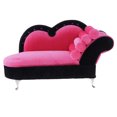 thumbnail image 2 of 1/6 Estilo Europeo Rosa Chaise Lounge Reclinable Muñecas Muebles De La Casa Para 12 '' Juguetes Calientes Phicen De Acción Sunnimix Muebles de sofá de 6ta escala de muñecas, 2 of 7