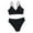 Black, variant on Teen Girl Swimsuit Plain Color Girls Swimsuit with Shorts Two Piece Bikini Sets Teen Girl Bikini for Girls 14-16 Years