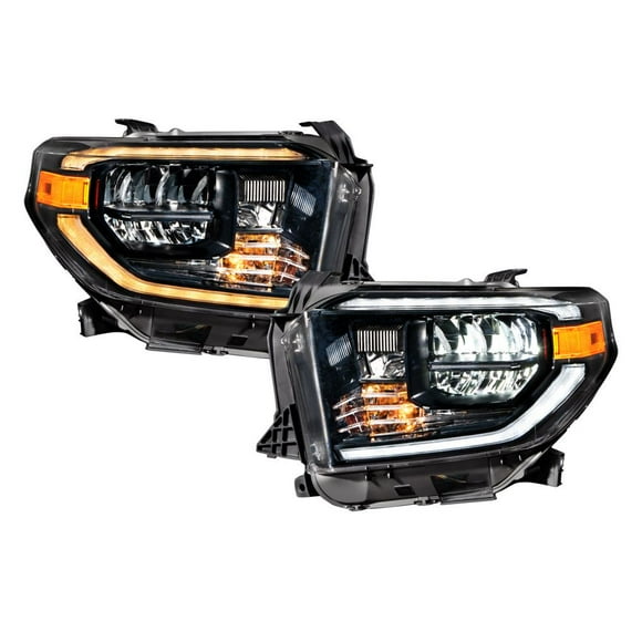 Diode Dynamics Headlight Assembly FL0002 LED High Beam Bulb/LED Low Beam Bulb; Clear Polycarbonate Lens; Black Housing; SAE/DOT/FMVSS And CMVSS Approved; Set Of 2