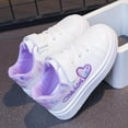 thumbnail image 7 of Dakaela 4-12YGirls Running Shoes Sweet Heart Pattern Soft Breathable Comfortable Casual Flat Fashion Sneakers with Hook and Loop, 7 of 7