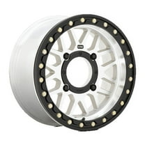 KMC Powersports Aluminum Rim KS235 GRENADE BEADLOCK 14X7in Machined Finish, KS23547044510