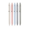 thumbnail image 2 of LNGOOR A Pack Of 5 Pieces Of Retro Morandi Retractable Gel Ink Ballpoint Pen Extra Fine Point Black Ink Smooth Writing Quick Dry Japan Mikuni Ink Refills, 2 of 6
