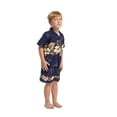 thumbnail image 4 of Made in Hawaii Luau Aloha Shirt and Shorts Boy Cabana Set Gloden Hibiscus Cross in Various Colors, 4 of 4