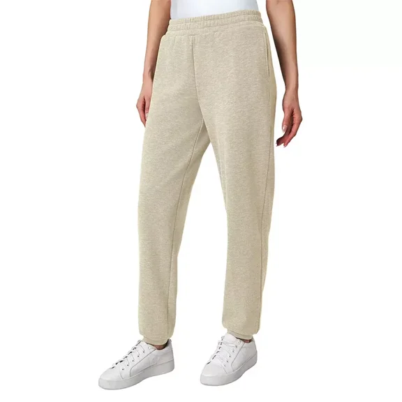 Mondetta Women's Heathered Fleece Joggers L Irish Cream