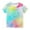 C-Multicolor, variant on breaise Casual Cute Colorful Tie Dye T-shirt Top for 3-14 Years Girls And Boy Kid's Performance Short Sleeve Tshirts Loose Summer Tops Blouses