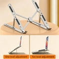 thumbnail image 4 of shyuyusa Adjustable Foldable Laptop Stand Aluminum Alloy Portable Riser Triangle Support For All Laptops, 4 of 6