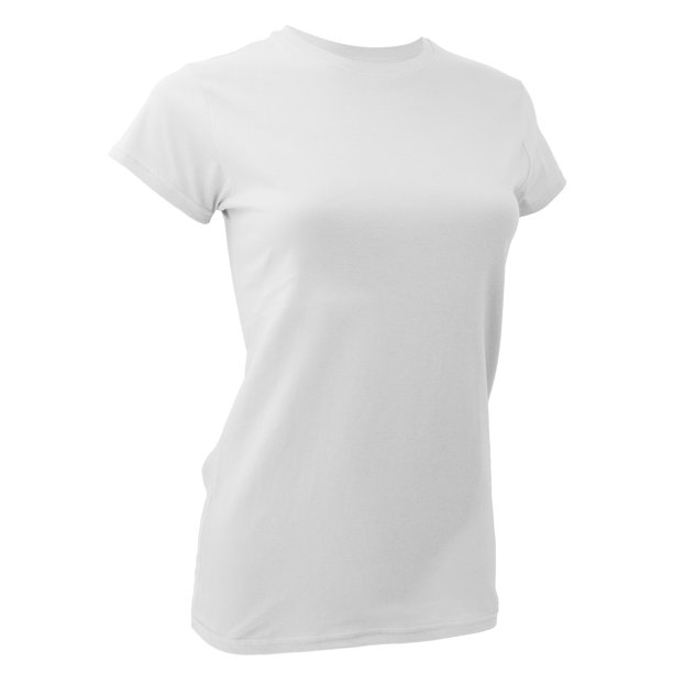 Anvil- Camiseta de manga corta de para mujer (Blanco)