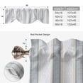 thumbnail image 5 of Blue Beige Striped Tie Up Valance Curtains for Windows, Kitchen Curtains Window Shades, Boho Ethnic Modern Abstract Art Light Filtering Roman Curtain Valances for Bedroom/Bathroom/Cafe 42"x18", 5 of 9
