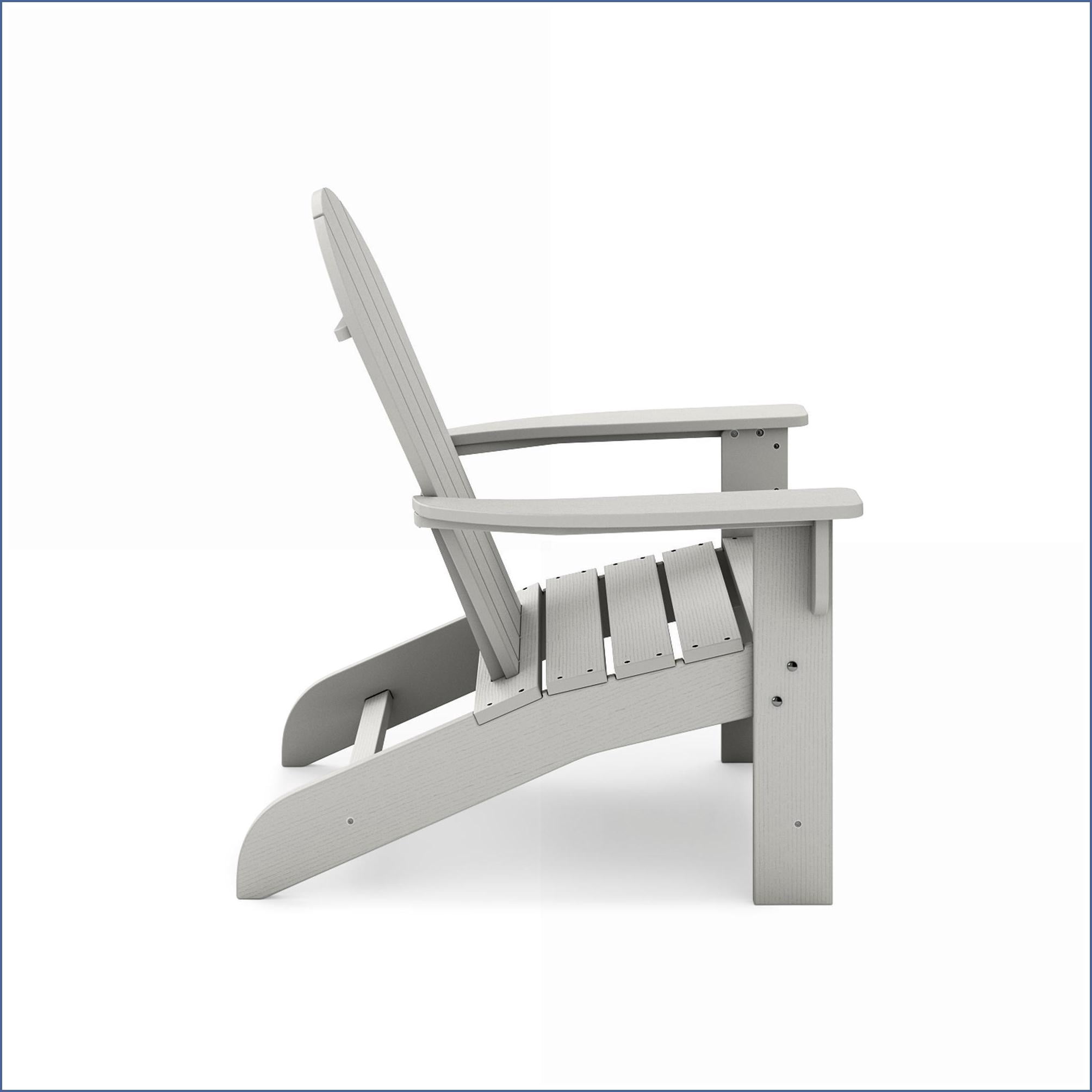 Adirondack Chairs Classic Dark Gray HDPE Poly Lumber for Pool Patio Garden | Dark Gray | HDPE