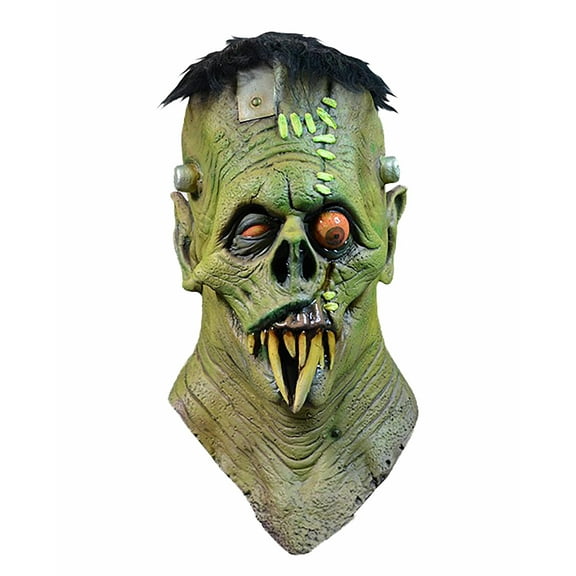 Trick or Treat Studios MAJMEP104 Toxic Toons Green Gruesome Monster with Hair Sculpted Latex Mask