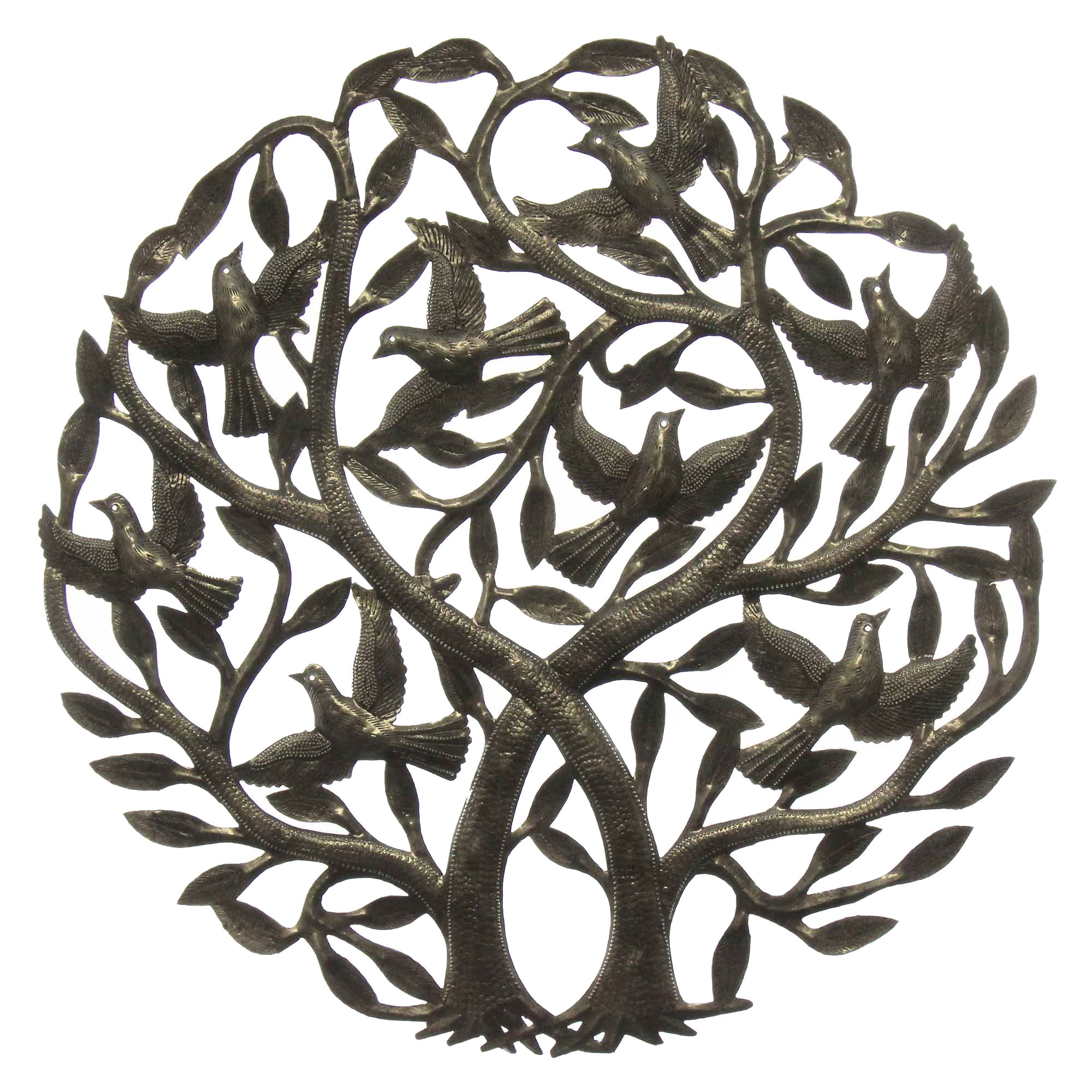 Double Tree Of Life Metal Wall Art 24 Inch Diameter Croix Des Bouquets Walmart Canada